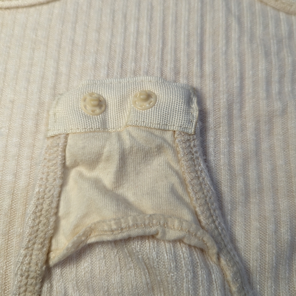 NASTY GAL Cream Ivory Ribbed Super Soft Underwire Bodysuit Size US2 EUR 34 *EUC - Picture 7 of 8